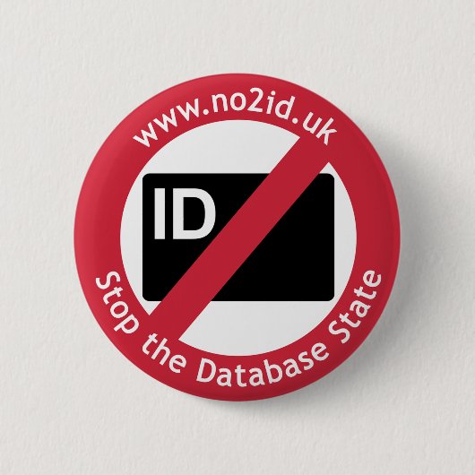 NO2ID Knopspeld (KLASSIEK) Ronde Button 5,7 Cm (Voorkant)
