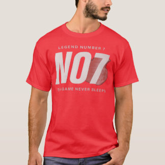 No7 Legendarische Game Never Sleeps grappige famil T-shirt
