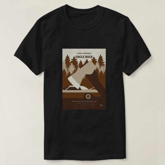 No818 My oom Buck minimale poster film T-shirt (Design voorkant)