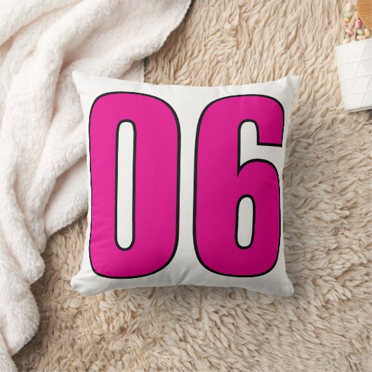 No. 06 – Stijlvolle Numeric Statement Art Kussen (Deken)