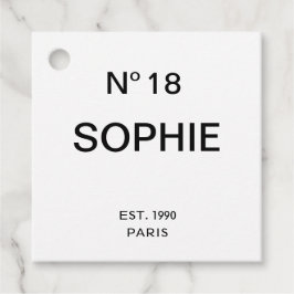 No 18 French Chic 18th Birthday Party Bedankjes Labels