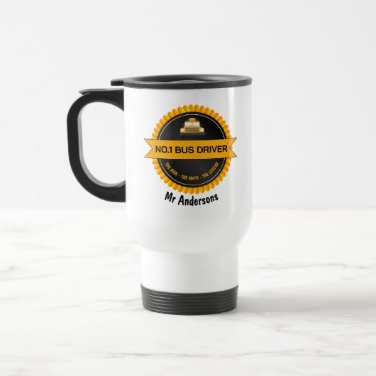 No.1 Bus Driver Travel Mug Reisbeker (Links)