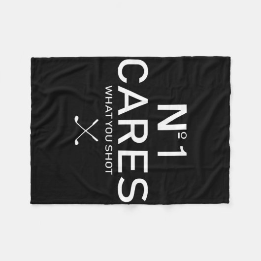 No 1 Cares What You Shot Fleece Deken (Voorkant (Horizontaal))