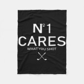 No 1 Cares What You Shot  Fleece Deken (Voorkant)