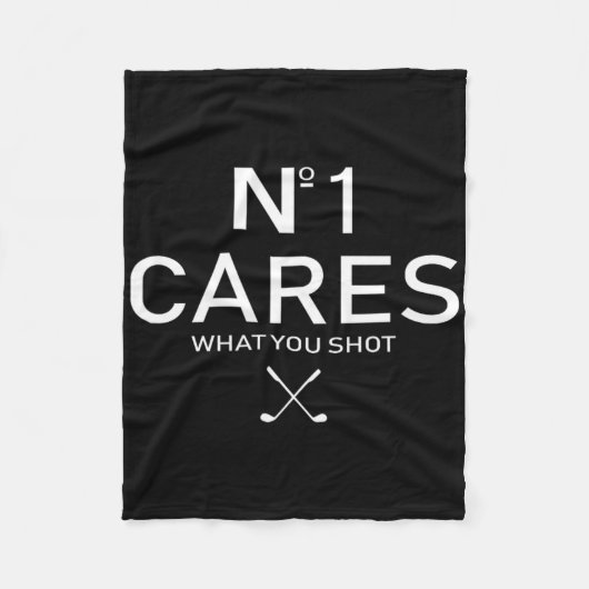 No 1 Cares What You Shot Fleece Deken (Voorkant)