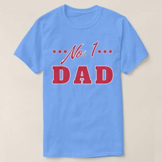 No 1 Dad Funny Dad Life Quote 1 T-shirt (Design voorkant)
