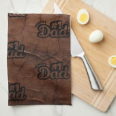 No.1 Dad-Leather Look Theedoek (Quarter Fold)