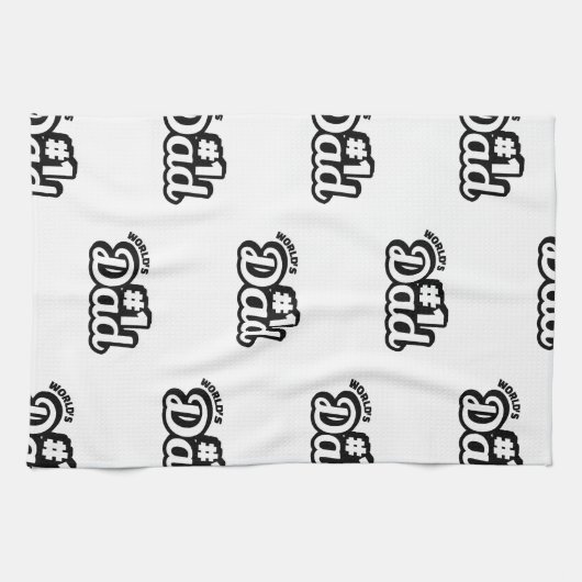 No.1 Dad Theedoek (Horizontaal)