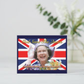 No.1 HM het Diamanten jubileum van Koningin Briefkaart (Staand voorkant)