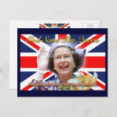 No.1 HM het Diamanten jubileum van Koningin Briefkaart (Voorkant / Achterkant)