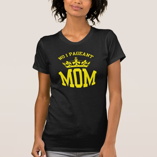 No 1 Pageant Ma - Crown Dark T-shirt (Voorkant)