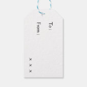 No.1 Papa in de hele wereld Vaderdag Gift Labels Cadeaulabel (Achterkant)