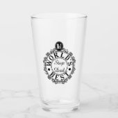 No.1 Worlds Best Stepdad Custom Black Typography Glas (Voorkant)