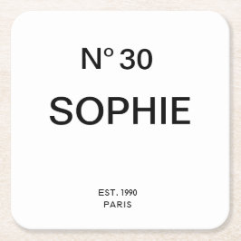 No 30 French Chic 30th Birthday Party Kartonnen Onderzetters