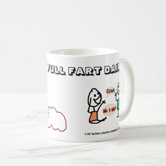 NO 3-NOP VOOR KOEIEN door RoseWrites Mok (Voorkant rechts)