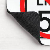 No. 55 mph snelheidsbegrenzingsteken muismat (Hoek)