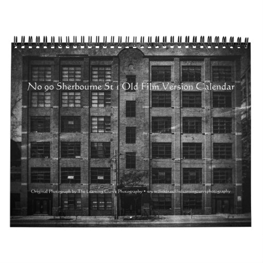 No 90 Sherbourne St 1 Old Film Versie Kalender (Hoes)