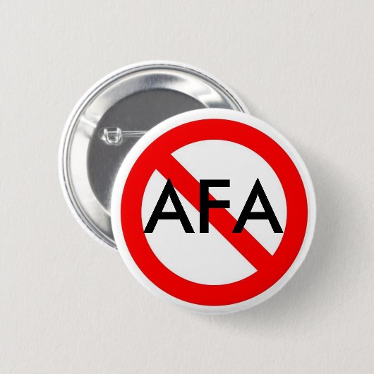 NO AFA RONDE BUTTON 5,7 CM (Voorkant /achterkant)