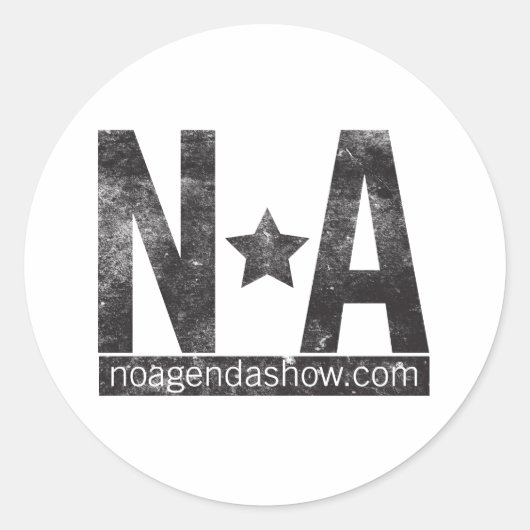 No-agenda-sterren kleine Stickers (Voorkant)