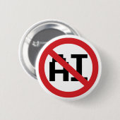 No AI Artificial Intelligence - Resist AI Ronde Button 5,7 Cm (Voorkant /achterkant)