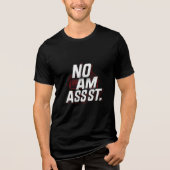 🔥 No Aim Assist – Competitive Gamer Typography Tri-Blend Shirt (Voorkant)