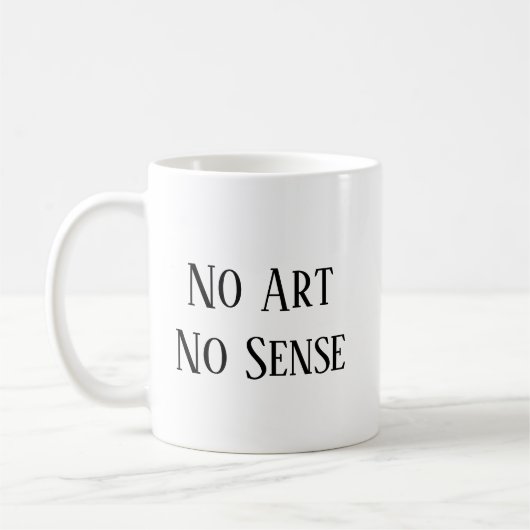 No Art, No Sense Koffiemok (Links)