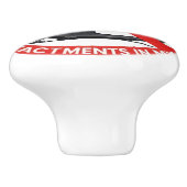 No attachments in my life keramische knop (Zijkant)