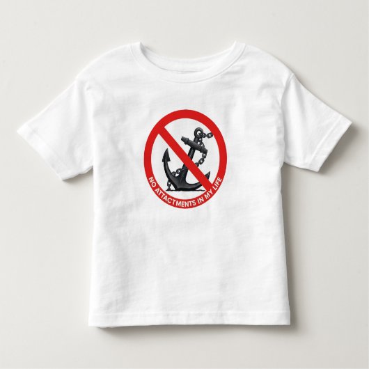 No attachments in my life kinder shirts (Voorkant)