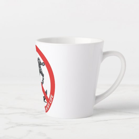 No attachments in my life latte mok (Rechts)