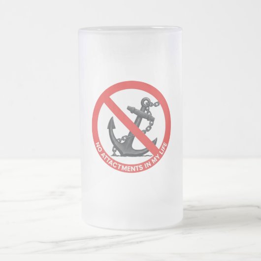 No attachments in my life matglas bierpul (Center)