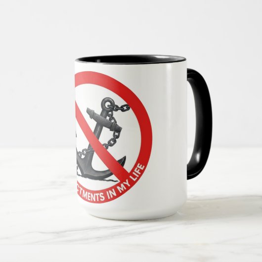 No attachments in my life mok (Voorkant rechts)