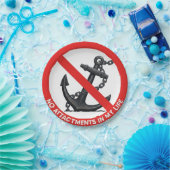 No attachments in my life papieren bordje (Feest)