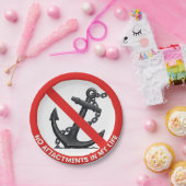 No attachments in my life papieren bordje (Feest)