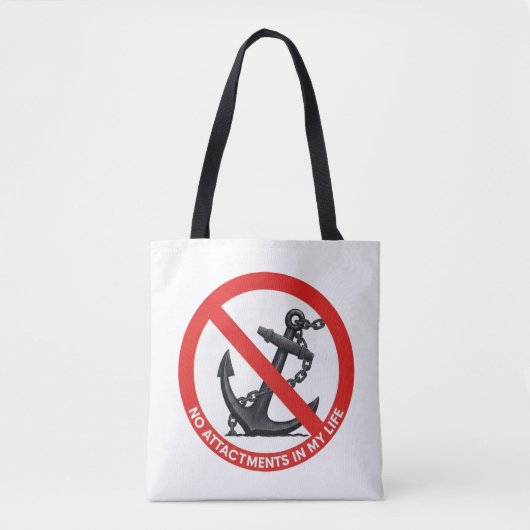 No attachments in my life tote bag (Voorkant)