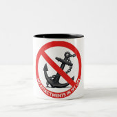 No attachments in my life tweekleurige koffiemok (Center)