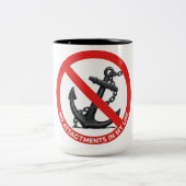 No attachments in my life tweekleurige koffiemok (Center)