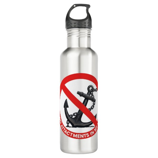 No attachments in my life waterfles  (Voorkant)