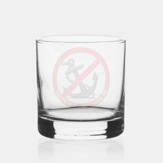 No attachments in my life whisky glas (Achterkant)