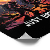 No Bad Trails Just Bad Knees Retro Hiking Bears Fu Poster (Hoek)