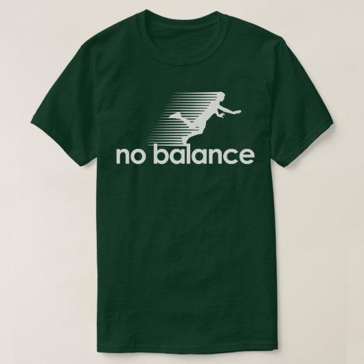 No Balance witte Hoodie T-shirt (Design voorkant)