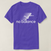 No Balance witte pin T-shirt (Design voorkant)