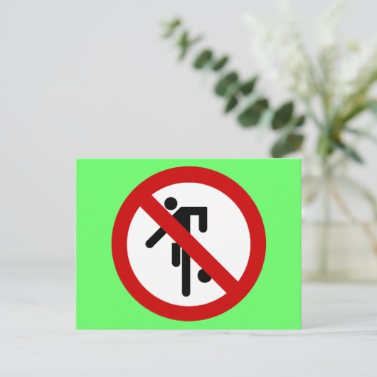 NO Ball Games ⚠ Thai Park ⚠ Briefkaart (Staand voorkant)