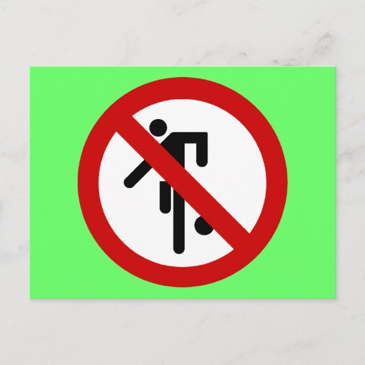 NO Ball Games ⚠ Thai Park ⚠ Briefkaart (Voorkant)