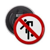 NO Ball Games ⚠ Thai Park ⚠ Button Flesopener (Voorkant)