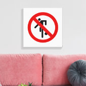 NO Ball Games ⚠ Thai Park ⚠ Canvas Afdruk (Insitu (Woonkamer))