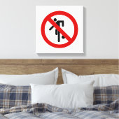 NO Ball Games ⚠ Thai Park ⚠ Canvas Afdruk (Insitu (Slaapkamer))