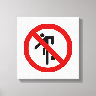 NO Ball Games ⚠ Thai Park ⚠ Canvas Afdruk