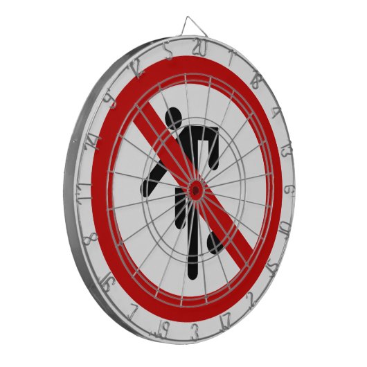 NO Ball Games ⚠ Thai Park ⚠ Dartbord (Voorkant Links)