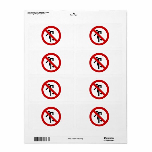 NO Ball Games ⚠ Thai Park ⚠ Etiket (Full Sheet)