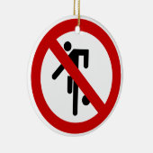 NO Ball Games ⚠ Thai Park ⚠ Keramisch Ornament (Rechts)